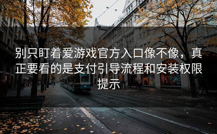 别只盯着爱游戏官方入口像不像，真正要看的是支付引导流程和安装权限提示